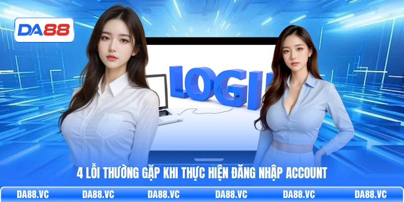 4 lỗi thường gặp khi thực hiện đăng nhập account