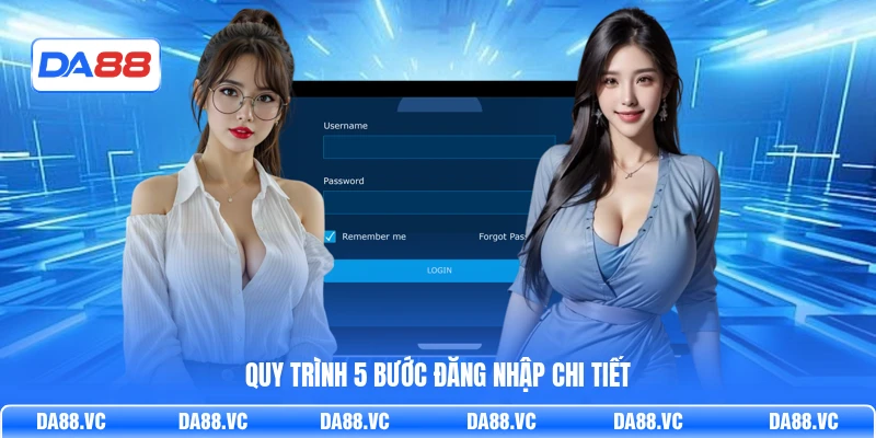 Quy trình 5 bước đăng nhập chi tiết