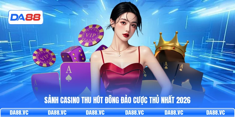 Sảnh casino thu hút đông đảo cược thủ nhất 2026